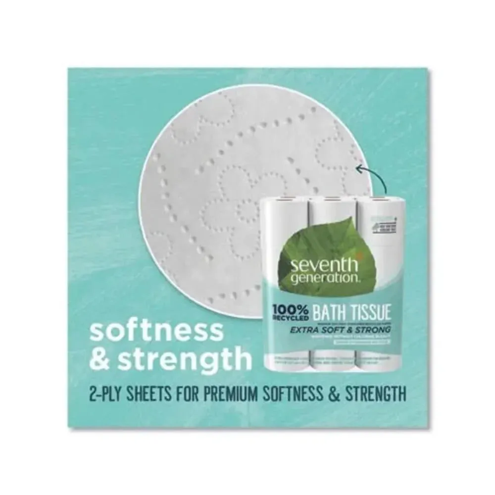 2-Ply Septic Safe Toilet Paper, 24 Rolls Per Bag, 2 pack