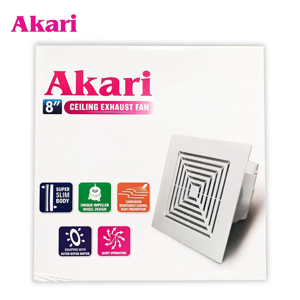 Akari 8 Ceiling Exhaust Fan (AEF-8C)