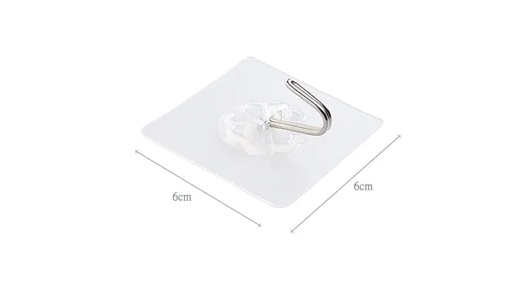 GLUN® Wall Hooks for Hanging Strong, Adhesive Hooks for Wall Heavy Duty, self Adhesive Hook, Wall hangings, Kitchen Accessories Items, Clothes Hanging, Sticky Photo Frame Hangers Pack of 10 PCS