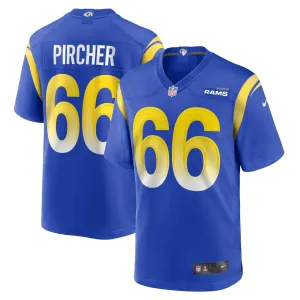 Men's Nike Max Pircher Royal Los Angeles Rams Game Jersey