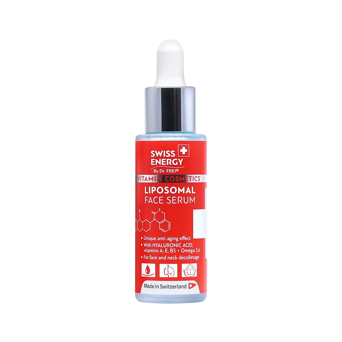Swiss Energy, Liposomal facial serum with hyaluronic acid   vitamins and omega 3-6, rejuvenating effect (30ml)