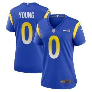 Women's Nike Byron Young Royal Los Angeles Rams Home Game Jersey